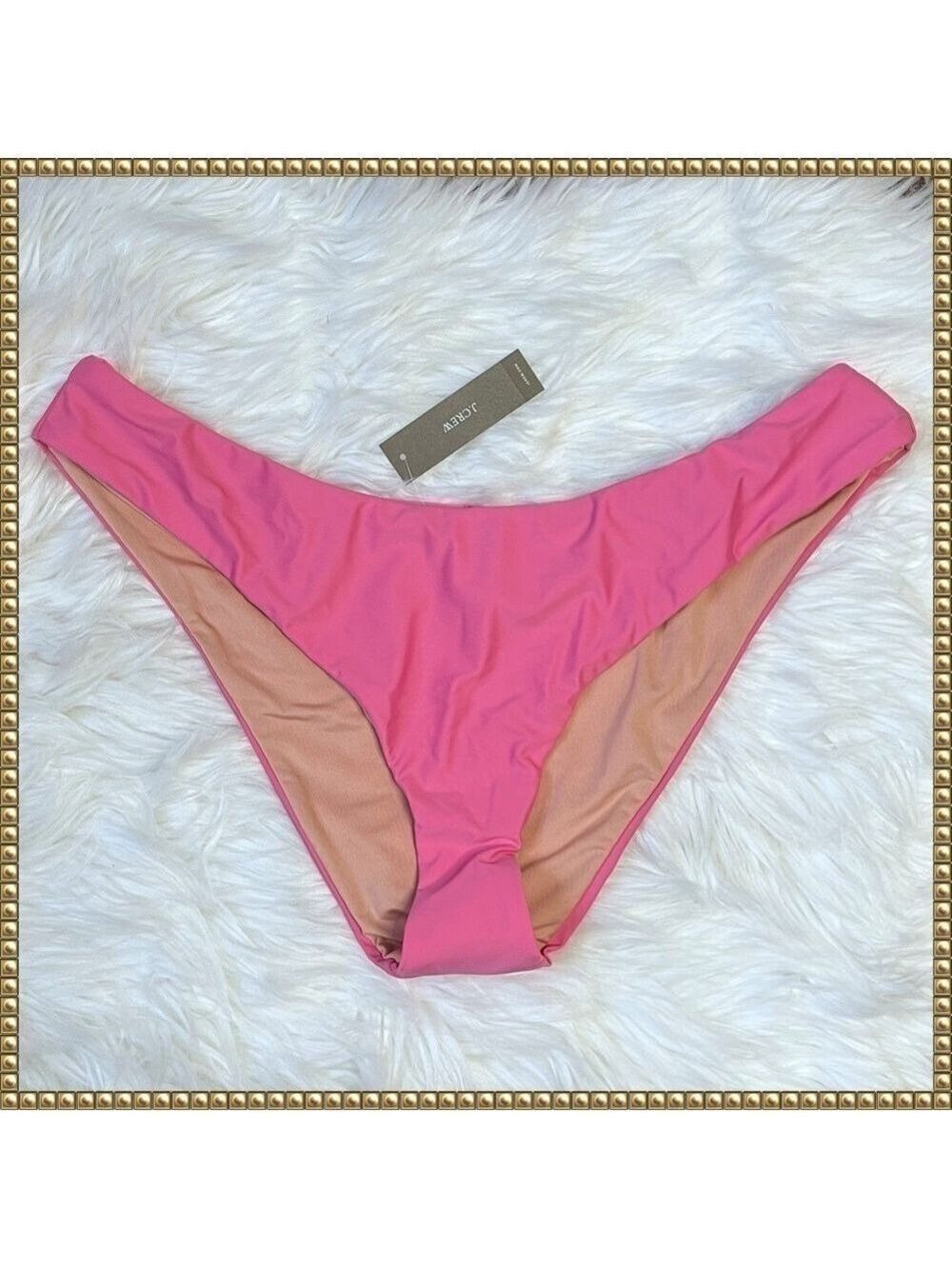 J Crew Pink Bikini Bottoms Large